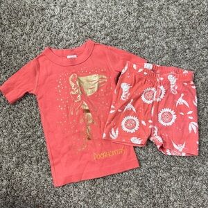 Hanna Andersson Disney Pocahontas Pajama Set Toddler Girls Size 3 Organic